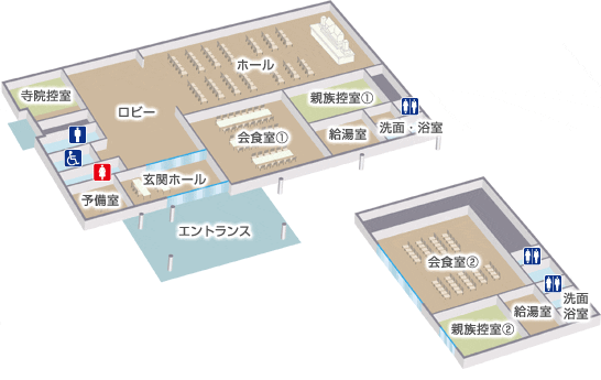 間人ホール館内地図